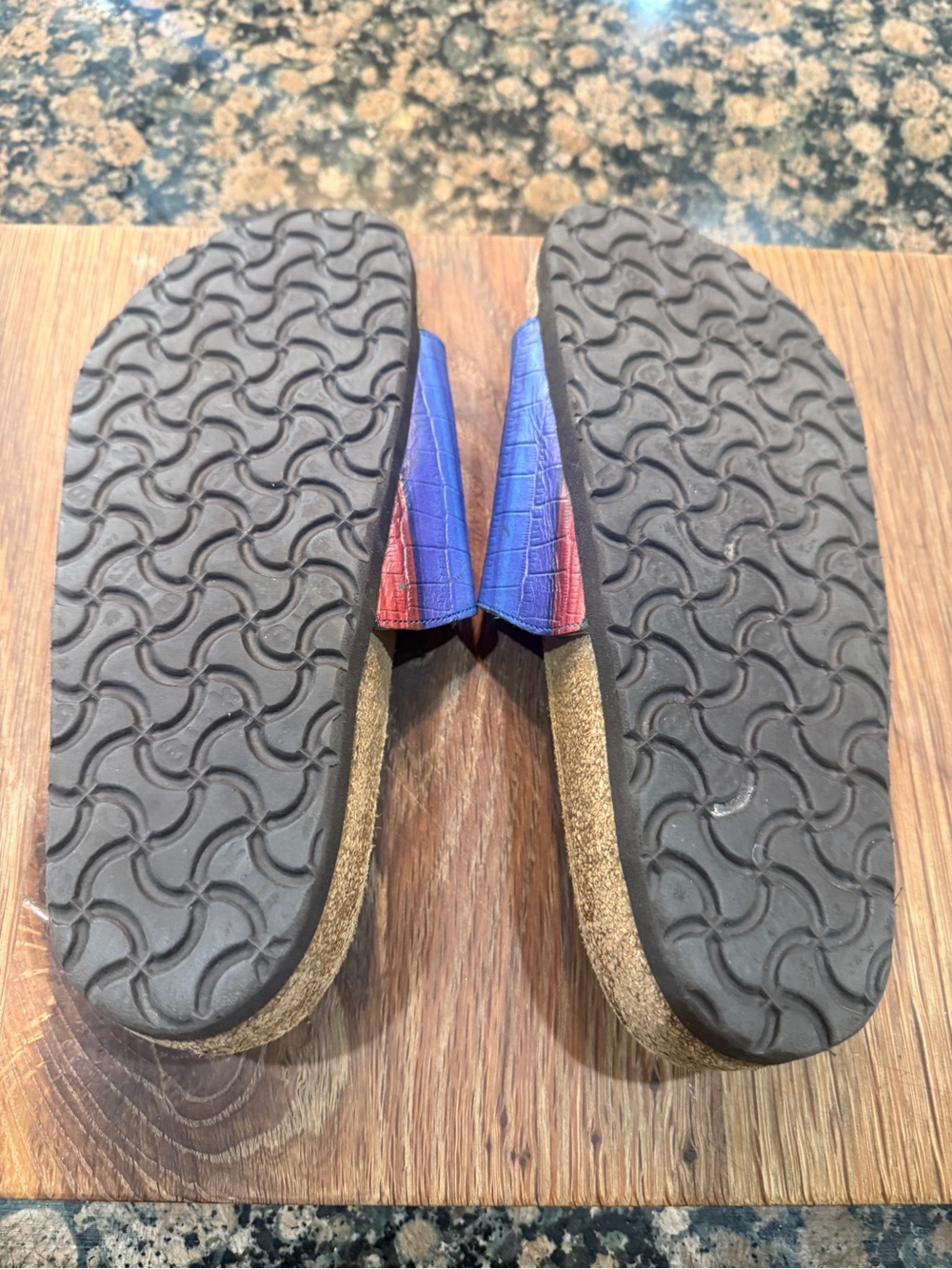 New Women’s Birkenstock Rainbow Multicolor Slide Sandals - Picture 2 of 4